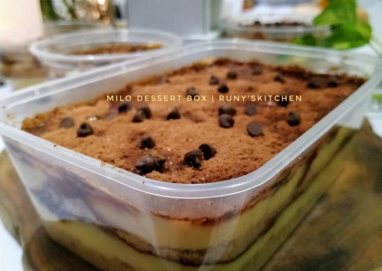Milo dessert box (dgn vla instant)