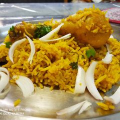 Hyderabadi Chicken Biryani A picture of Hyderabadi Chicken Biryani.