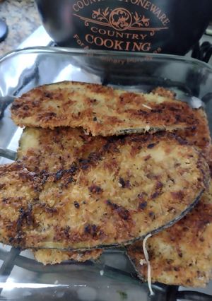 Una foto de Milanesa de berenjena