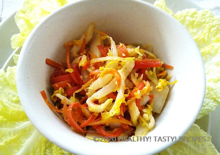 Recipe of Perfect Chinese Cabbage and Carrot Stir Fry