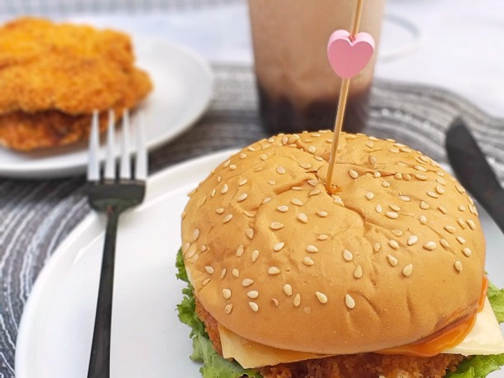 Anti Ribet, Memasak Burger Chicken Patty Krunch Yang Mudah