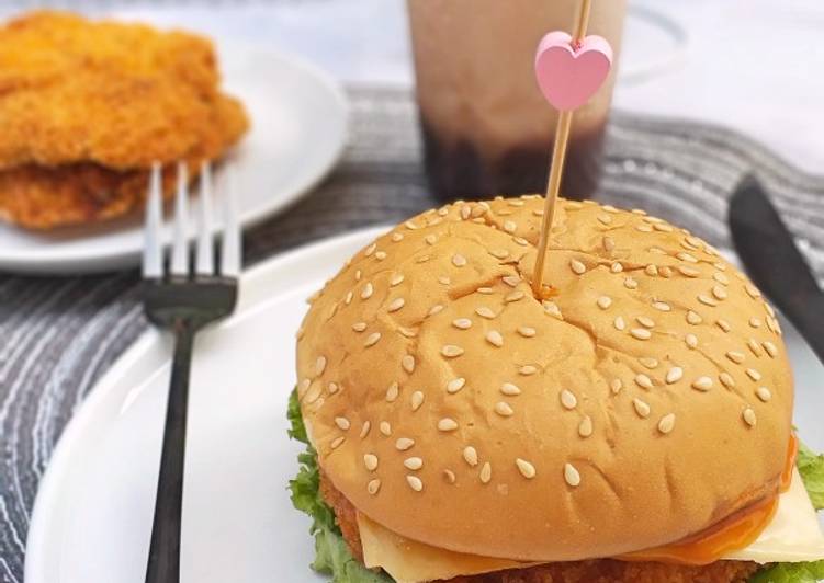 Cara Memasak Burger Chicken Patty Krunch Yang Nikmat