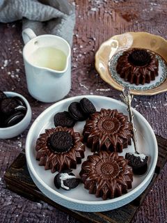 Foto resep Puding brownies oreo