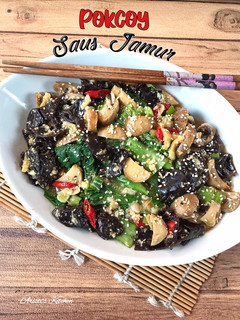 Foto resep Pokcoy Siram Saus Jamur