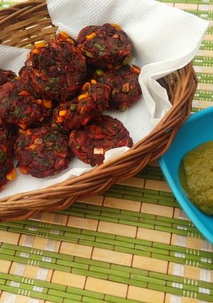 A picture of Healthy Beetroot Cutlet - Air Fried.