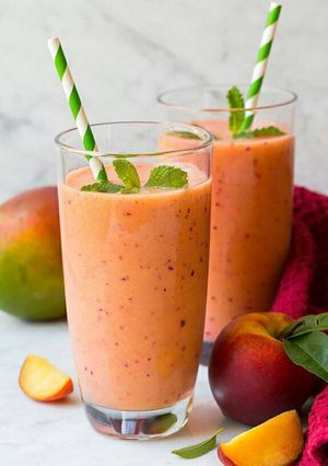 Una foto de Batido de pomelo y mango