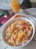 Pastas al durazno