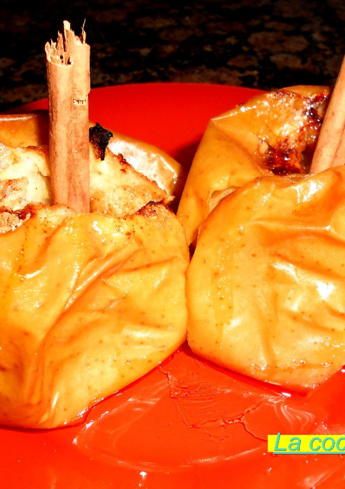Una foto de Manzanas asadas