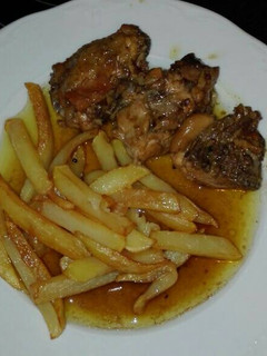 Una foto de Pollo en salsa whisky