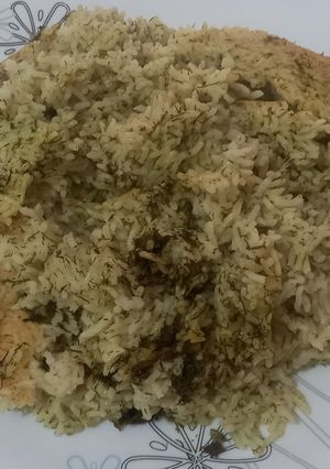 عکسی از دستور کته شوید پلو با ماهی