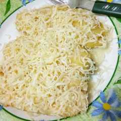 A picture of Pisang Bakar keju susu.