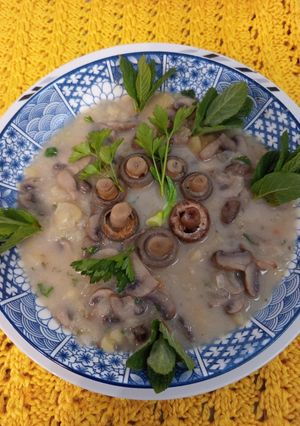 Tejszínes gomba krémleves recept fotója
