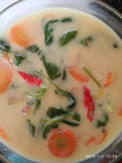 Foto resep Lodeh simple bayam wortel