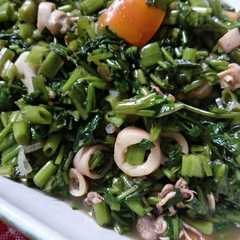 A picture of Cah kangkung Cumi asin.