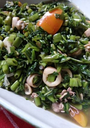 Foto resep Cah kangkung Cumi asin