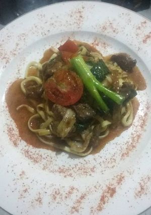 Foto resep Mie Kuah Kambing Lada Hitam