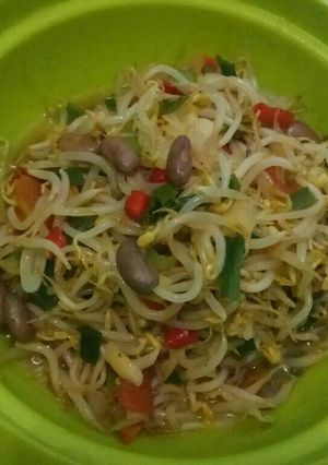 Foto resep Tumis Tauge Kacang Merah