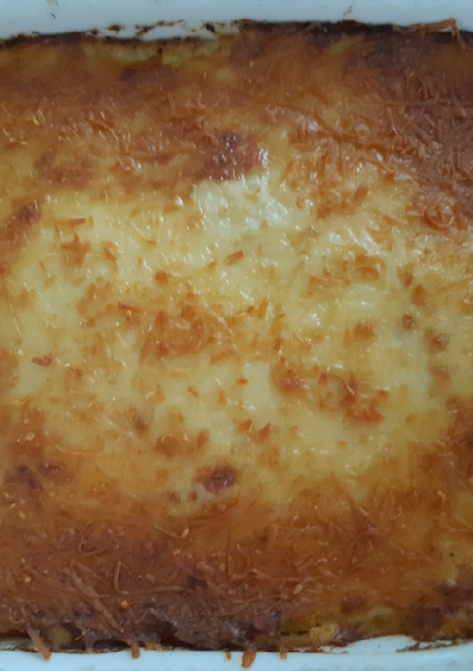 Una foto de Lasaña de berenjena y calabacín con bechamel de coliflor