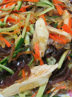 【源釀醬油】【源釀醬油】涼拌寒天蔬菜雞肉 的食譜成品照片