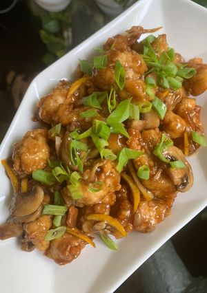Foto resep Orange Chicken with Mushroom