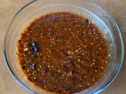 Una foto de chiles guajillo