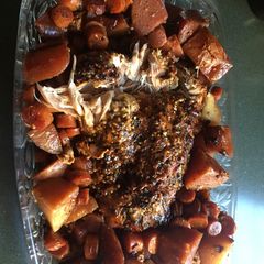 A picture of Slow Cooker Parmesan Honey Pork Roast.
