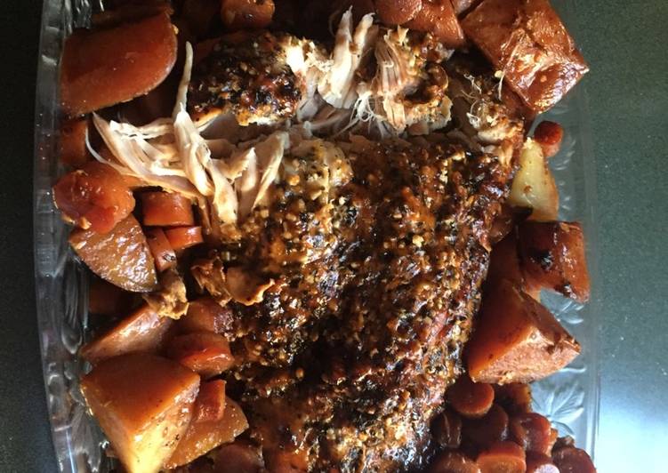 Recipe of Super Quick Homemade Slow Cooker Parmesan Honey Pork Roast