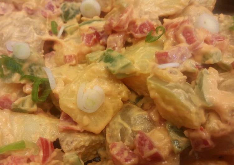 Easy Way to Make Super Quick Spicy Mayo Potato Salad