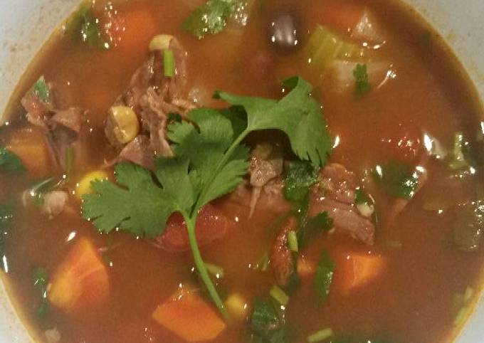 Step-by-Step Guide to Prepare Perfect 100 calorie Mexican Braised Beef Soup