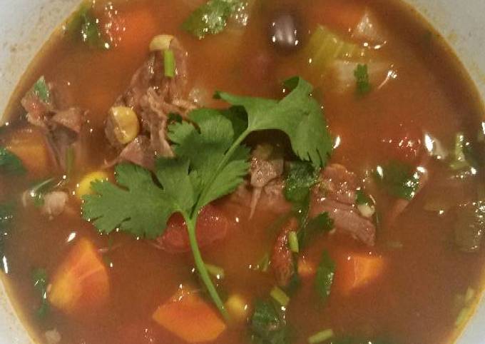 Step-by-Step Guide to Make Favorite 100 calorie Mexican Braised Beef Soup