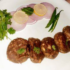 A picture of Kathal (jackfruit) kabab.