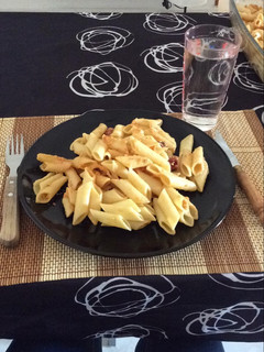 Una foto de Macarrones con choricitos