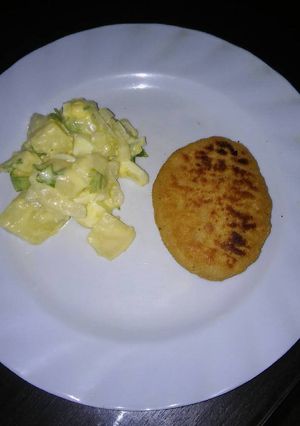 Una foto de Ensalada de papa y mayonesa