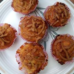 A picture of Apple and cinnamon muffins.