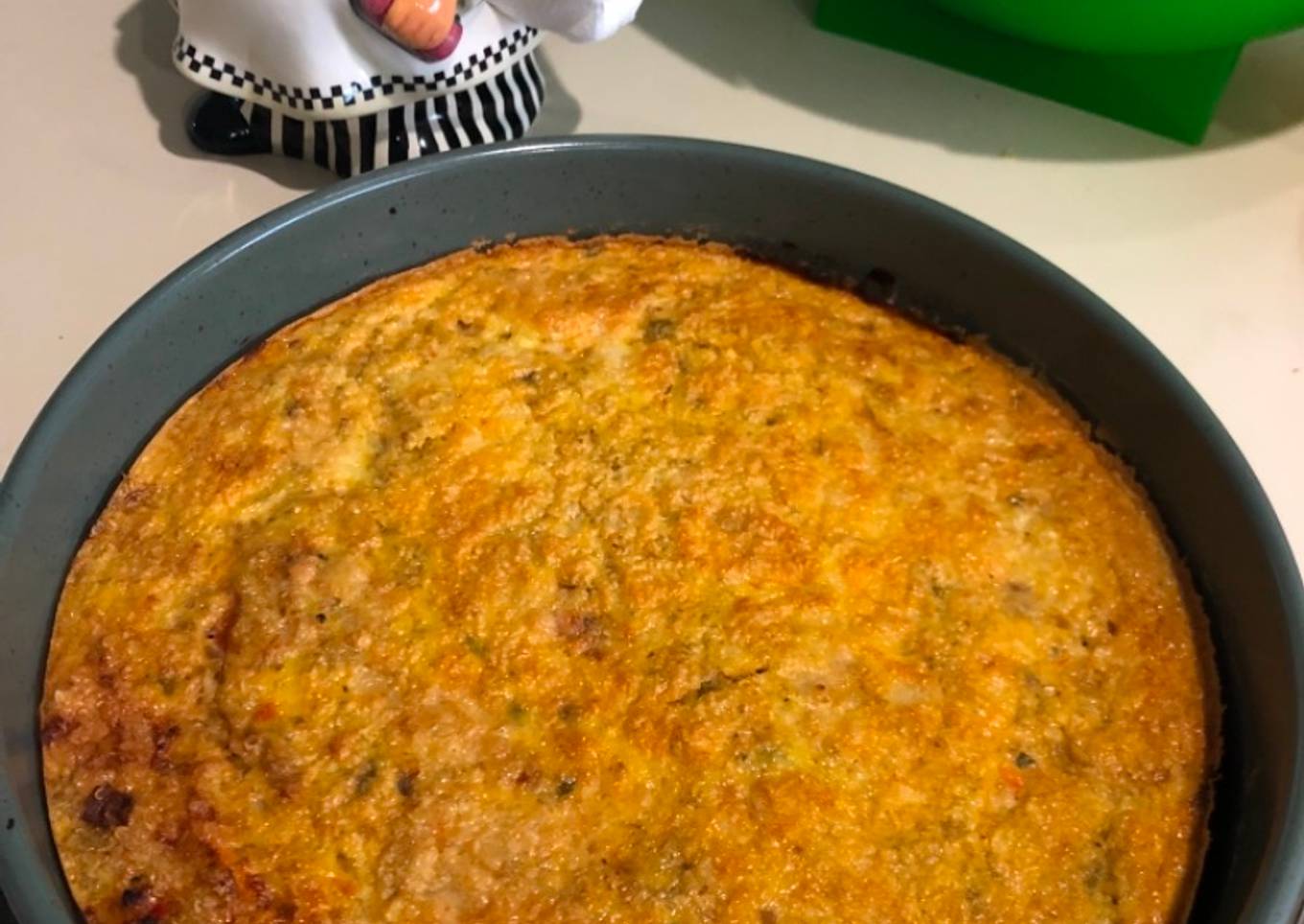 Frittata de Quinoa-Pollo-Vegetales