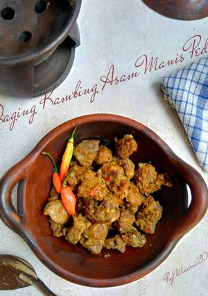 Foto resep Daging kambing asam manis pedas