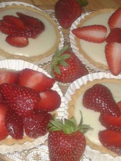 صورة لوصفة تارت الفراولة بکریم باتسییر سهلة واقتصادیة 🍓🍓🍓🍓