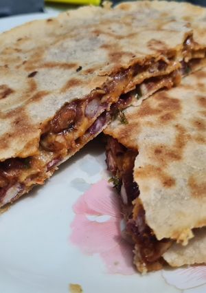 A picture of Beans Quesadilla.