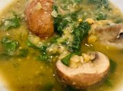 A picture of mushroom and lentils