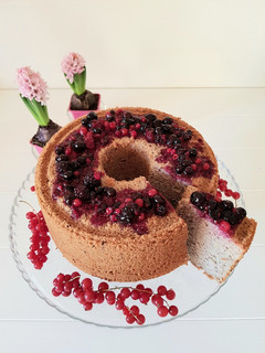 Foto di Chiffon cake ai frutti di bosco