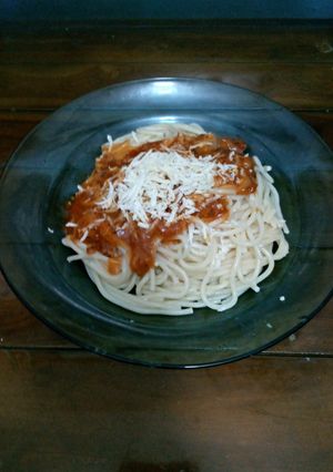 Foto resep Spaghetti bolognese keju