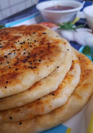 A picture of Chicken Aloo Stuffed Kulcha Recipe I Chicken keema Kulcha I Chicken Aloo Naan I.