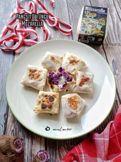 Foto resep Pangsit Ubi Ungu Mozarella