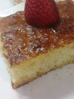 صورة لوصفة بسبوسة خفيفة وبنينة 🍽🍷