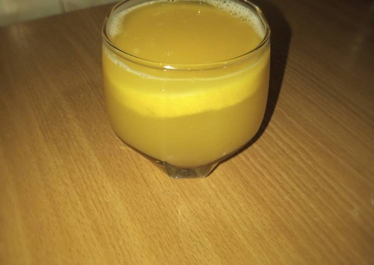 Steps to Make Favorite Orange and Ginger juice