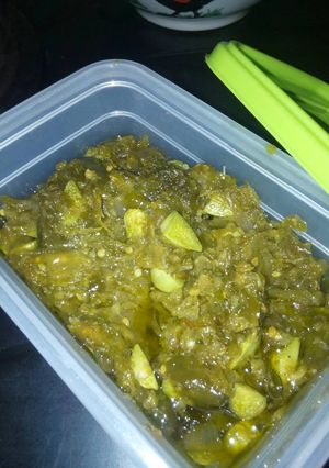 Foto resep sambal ijo pete 