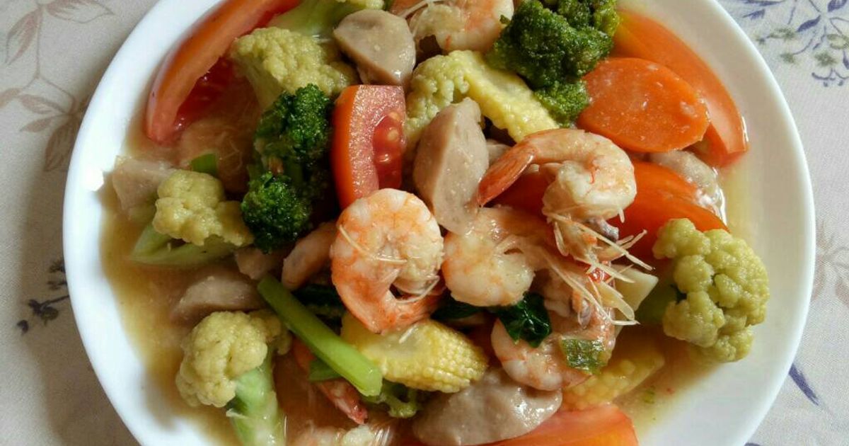 Capcay Goreng Seafood