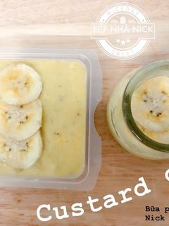 Hình của món Custard Chuối (cho bé ăn dặm).