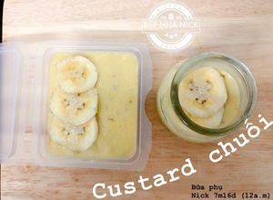 Hình của món Custard Chuối (cho bé ăn dặm).