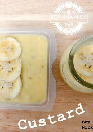 Hình của món Custard Chuối (cho bé ăn dặm).
